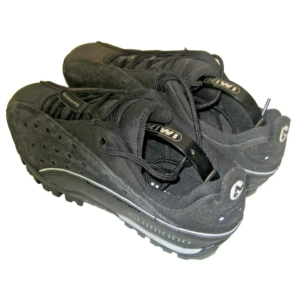 Mens Shimano SPD Black Cycling Biking Shoes w SM-SH51 Shimano Cleats sz 7